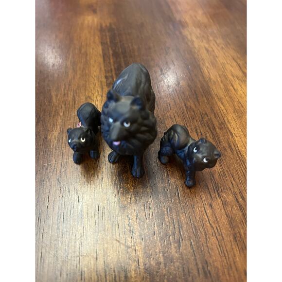 Vintage bone China black Pomeranian dog lot of 3 - Picture 3 of 3